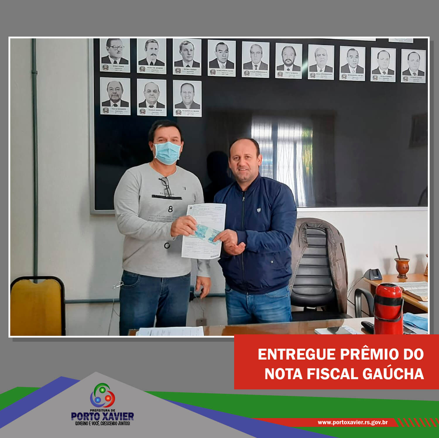 ENTREGUE O PRÊMIO DO PROGRAMA NOTA FISCAL GAÚCHA